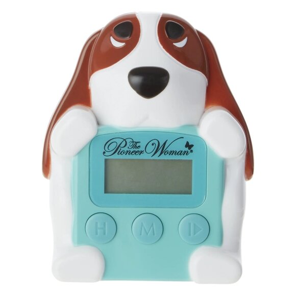 The Pioneer Woman Charlie Digital Kitchen Timer with Magnetic Back Dog Decor NEW - Picture 2 of 6